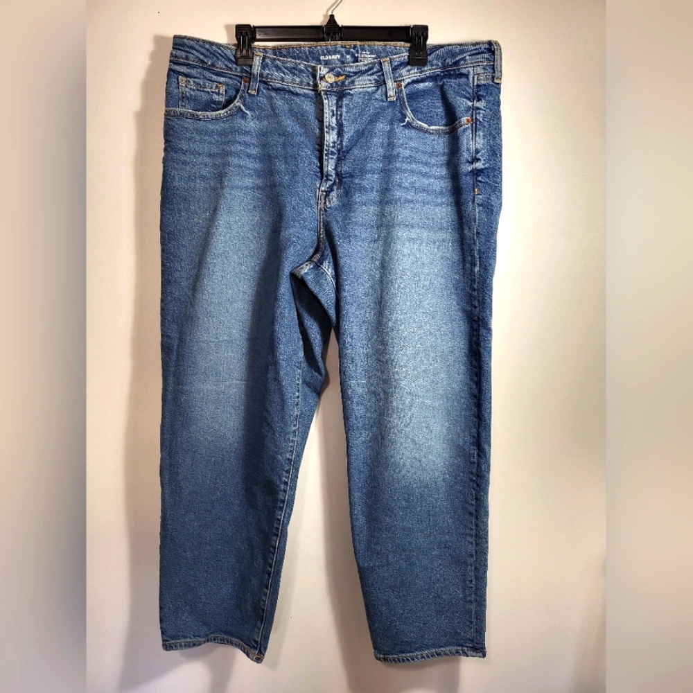 Old Navy blue OG stretch high-rise jeans women's 20  #2521